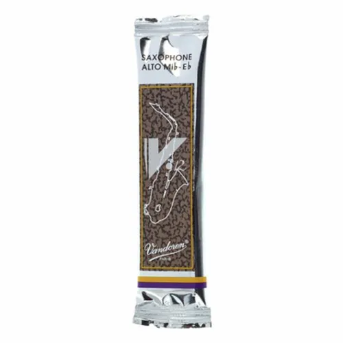 Vandoren V12 Alt Sax Blätter Stärke 3,5 - Hochwertige Blätter für Saxophon - Instrumentenzubehör mit dickem Schaft und spezieller Konstruktion für einen vollen, resonanten Ton und längere Lebensdauer.