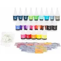 CREATEST Batikfarben-Set mit 20 Farben DIY Textilfarbe für Fashion & Spaß