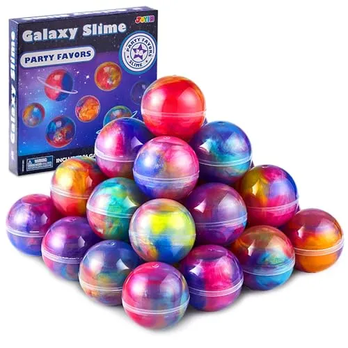 JOYIN Slime Ball Party Favors, 36 Pack Galaxy Schleim Kinder Fluffy Slime-Nicht klebrig, Mess-frei und sicher für Mädchen und Jungen