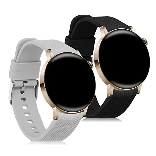 kwmobile 2x Uhrenarmband für Huawei Watch GT 3 Pro 43mm / Watch GT3 42mm / GT2 42mm / MagicWatch 2 42mm Armband
