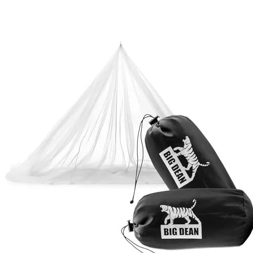 BigDean 2X Moskitonetz XL 220 x 170 cm – Leichter Insektenschutz für Camping & Reisen - Zuverlässiger Insektenschutz mit einem Gewicht von nur 134 g. Ideal für Betten und Reisen, schützt effektiv vor Mücken und Insekten. Umweltfreundliches Material sorgt für Langlebigkeit und Komfort.
