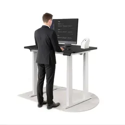 DESKSPACE Höhenverstellbarer Schreibtisch elektrisch mit leisem Dual-Motor – 120×60 cm - Ergonomischer Schreibtisch für Zuhause und Büro – Die elektrische Höhenverstellung fördert Komfort und Konzentration. Mit leisen Dual-Motor und stabiler Bauweise ideal für den täglichen Einsatz.