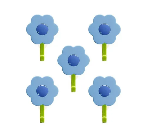 Kochblume Wandhaken Blumenhaken S, (Spar-Set, 5-St), Tragkraft bis zu 3,5 kg