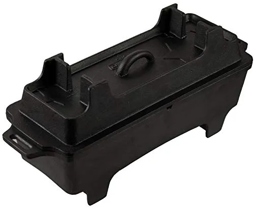 Grillfürst Dutch Oven Kastenform 3L - Stabiler Feuertopf mit T-Füßen - Grillbedarf - Hitzebeständiger Gusseisentopf mit gleichmäßiger Wärmeverteilung, ideal für Gulasch, Brot oder Kuchen. Ready to use dank sprühemaillierter Oberfläche.