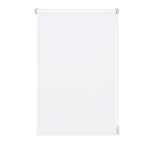 GARDINIA Rollo ohne Bohren, Zum Kleben oder Klemmen, Blickdicht, Sichtschutz, Blendschutz, Inkl. Montage-Teile, EASYFIX, Reinweiß, 60 x 150 cm (BxH)