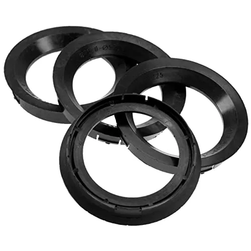 4X Zentrierringe 76,0 x 57,1 mm schwarz Felgen Ringe Made in Germany