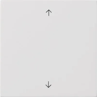 Gira 5361112 S3000 Bedienaufsatz mit Pfeilsymbolen - Smart Home Bedienaufsatz für System 3000 in reinweiß glänzend, ideal zur Steuerung elektrischer Verbraucher wie Dimmer und Jalousien.