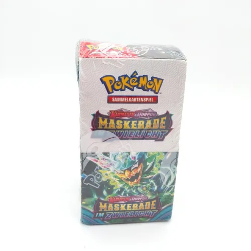Pokémon-Sammelkartenspiel: Boosterpack-Display-Box Karmesin & Purpur
