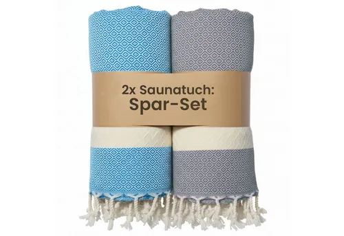 furora HOLIDAY Saunatuch Saunahandtuch Saunatuch Damen + Herren, Hamamtuch groß 100x200 XXL