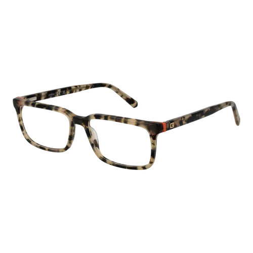 Guess Brillengestell GU50068 52056 in Beige - Elegantes beige Brillengestell aus stabilem Acetat. Rechteckiger Vollrandstil, ideal für jeden Anlass. Perfekte Passform mit einer Fassungsbreite von 135 mm und einer Höhe von 33 mm.