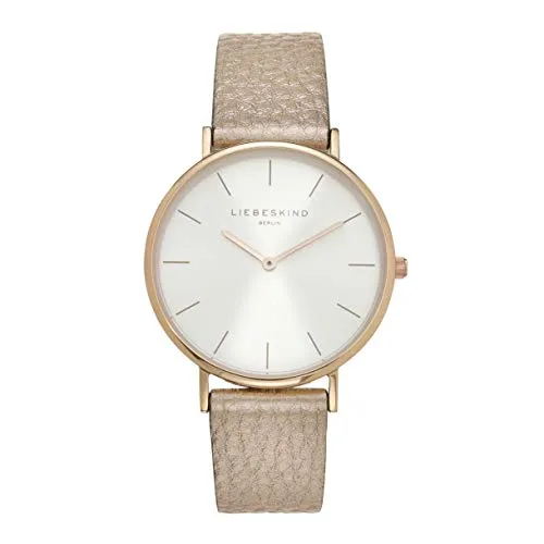 Liebeskind LT-0258-LQ Damenuhr - Elegante Armbanduhr mit Edelstahlgehäuse und hochwertigem Echtlederband, ideal für jeden Anlass. Das Easy-Change-System ermöglicht ein einfaches Wechseln des Armbands.