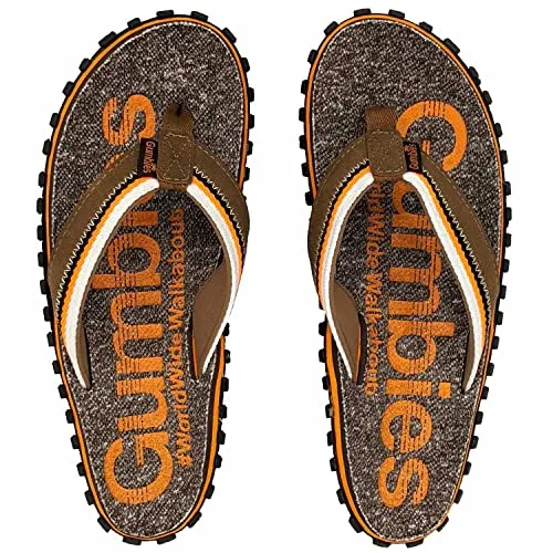 Gumbies Cairns Unisex-Flip-Flops - Damen-Zehentrenner mit superweichem Baumwoll-Zehensteg und recycelter Gummisohle für optimalen Komfort und hervorragenden Grip auf jedem Gelände.