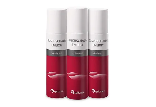 Spitzner Sauna-Aufgussset Spitzner Duschschaum Set Energy 3x 150 ml Aktivierende