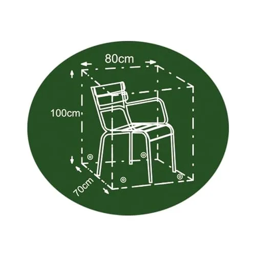 BURI Gartenstuhl Schutzhaube anthrazit Schutzhülle Abdeckhaube Abdeckung 80x70x100cm