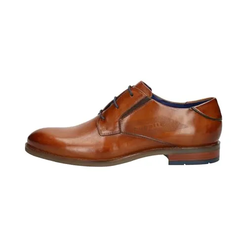 bugatti 311-AJY01 Herren Schnürer in Cognac, Größe 46 EU - Herren-Schnürhalbschuhe aus hochwertigem Leder, mit bequemer Schnürung und flexibler Sohle für optimalen Tragekomfort.