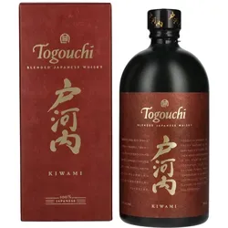Togouchi KIWAMI Distiller's Reserve Whisky 40% Vol. 0,7l - Whisky, einzigartig gereift in einem ehemaligen Eisenbahntunnel in Japan, bietet fruchtige und süße Aromen mit einem langanhaltenden, torfigen Abgang.