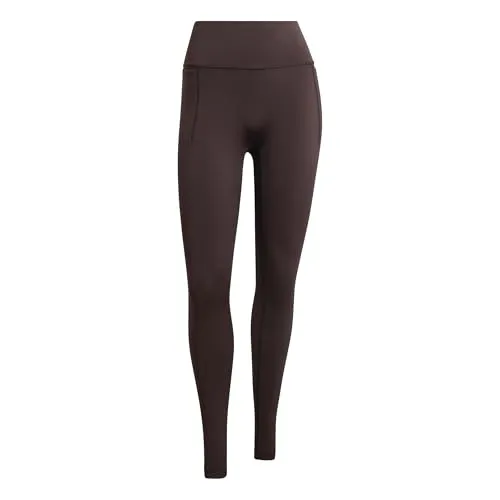 adidas Damen Optime Workout Leggings, Aurora Coffee, M von adidas