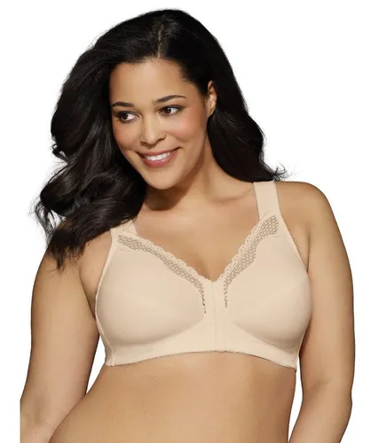 EXQUISITE FORM Fully Damen BH - Bügelloser Vorderverschluss BH in Größe 100C - Funktionsunterwäsche mit verbessertem Halt durch gekreuztes Powernetz für optimale Körperhaltung und Komfort den ganzen Tag über.