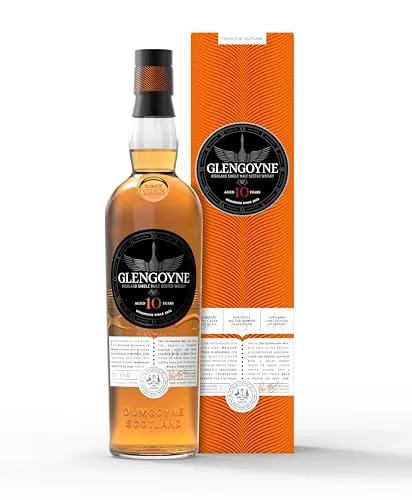 Glengoyne 10 Jahre - Single Malt Scotch Whisky - Whisky, ideal für Einsteiger mit frisch-blumigen Noten und mindestens 10 Jahren Reifung in Sherryfässern, nicht rauchig und ohne Farbstoff.