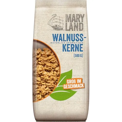 Maryland Walnusskerne 500g | Natürlich aromatisch | 1 x 500g Beutel