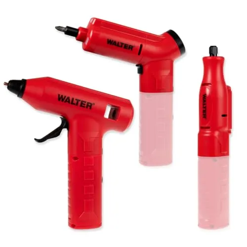 Walter 3 in 1 Akku-Multitool 4V - Multifunktionswerkzeuge: Flexibles Akku-Multitool als Gravur-, Klebe- und Schraubgerät, inkl. 30-teiligem Zubehör und hochwertigem Koffer für vielseitige Anwendungen.