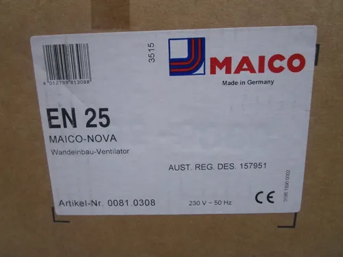 Wandeinbauventilator EN 25 DN25 von MAICO