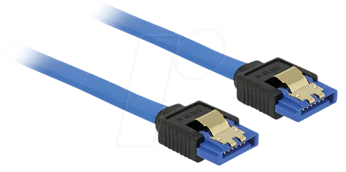 DELOCK 84979 - SATA 6 Gb/s Buchse gerade > SATA Buchse, gerade 50 cm blau