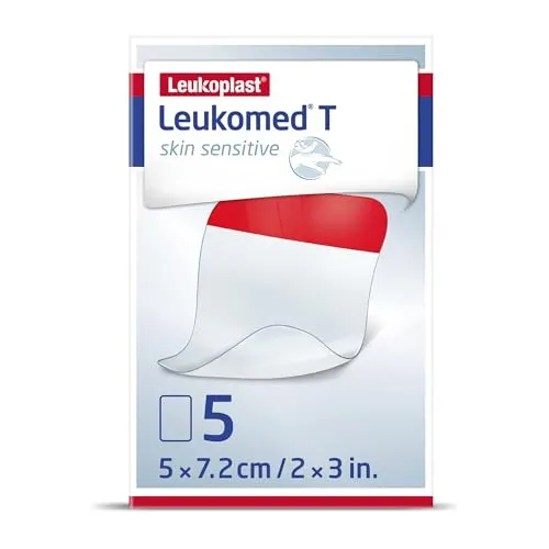Leukoplast Leukomed T Skin Sensitive Medicazione Trasparente 7,2 x 5cm, 5 Pezzi
