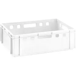 Fleischkiste E2 weiß 60x40x20cm Lagerkiste Eurobox aus Deutschland lebensmittelecht, robust, stapelbar