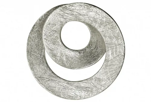 SILBERMOOS Spirale Loop Anhänger aus 925 Sterling Silber - Kunstvoller Anhänger in Spiralform, handgeschmiedet aus nickelfreiem Sterlingsilber, anlaufgeschützt und ideal für individuelle Kombinationen.