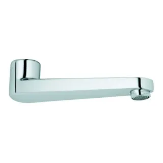 GROHE Gussauslauf 177 mm, schwenkbar & arretierbar - Zubehör & Accessoires mit Laminarstrahlregler für präzisen Wasserstrahl und GROHE Long-Life Shine Oberfläche für dauerhaften Glanz.