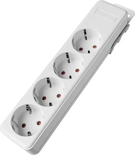 Braytron Mehrfachsteckdose 4-fach ohne Kabel, ohne Schalter, 3680W, Kindersicherung, Steckdosenleiste für individuelle Installation mit Clip-System