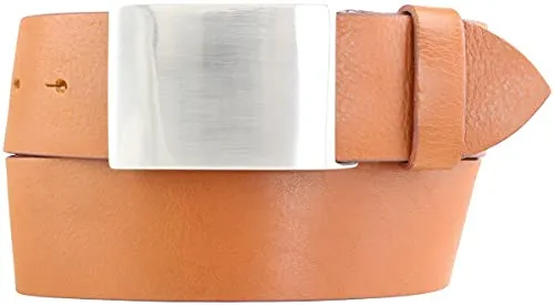 BELTINGER Gürtel aus Vollrindleder 5,0 cm | Jeans-Gürtel für Herren 50mm | Jeansgürtel mit Koppel | Tabac 120cm