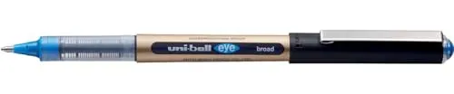 uni-ball Eye Broad UB-150-10 Tintenroller, 1 mm Spitze, blaue Tinte, 12 Stück