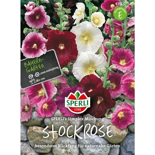 Sperli Blumensamen Stockrose Simplex Mischung, grün