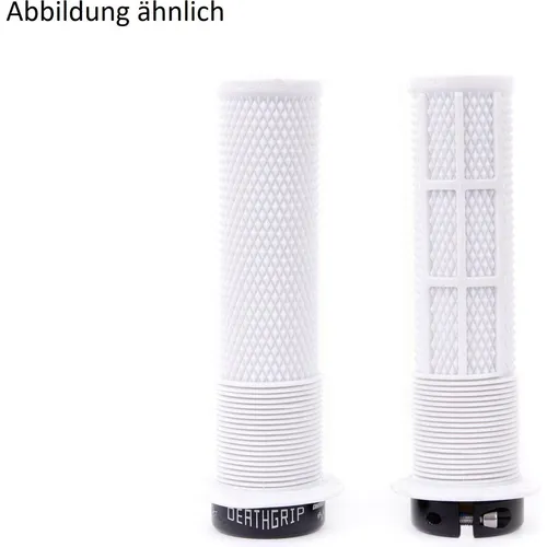 DMR Brendog Death Grip Lock-On Griff, 133/31.3mm, weiß - Fahrradgriffe mit hervorragendem Grip und Komfort, ideal für Mountainbiker und Freizeitradler.