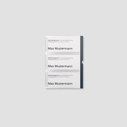 Siedle&Söhne Namensschild kpl. 210007070-00 grau