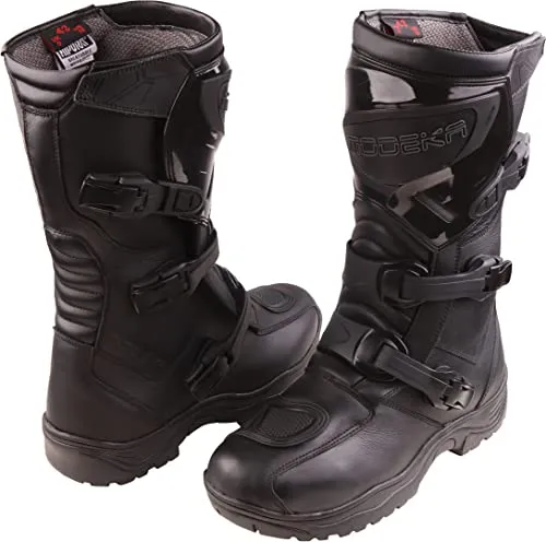 Modeka Ikarus Motocross Stiefel, schwarz, 47 - Motorradstiefel mit optimalem Schutz und hohem Tragekomfort, ideal für anspruchsvolle Offroad-Abenteuer.