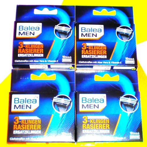 BALEA 40 Ersatzklingen für 3-Klingen Rasierer MEN