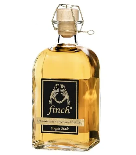 finch DC Single Malt Sherry 42% vol. Schwäbischer Hochland Whisky - Whisky mit fruchtigem Duft nach Birne und Karamell, perfekt als Digestif. Erleben Sie die Schwäbische Hochland Tradition in jedem Schluck!