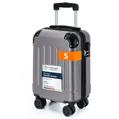 YONSLY Hartschalen-Trolley – Reise Trolley in S/M/L/XL mit 360°-Rollen
