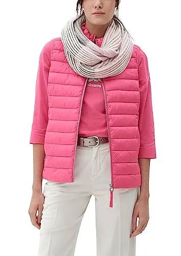 s.Oliver Snood Damen, grau | pink 95X2, 1 - Schals für Damen, eleganter Snood mit weicher Haptik und angenehmem Tragegefühl für einen klassischen Look.