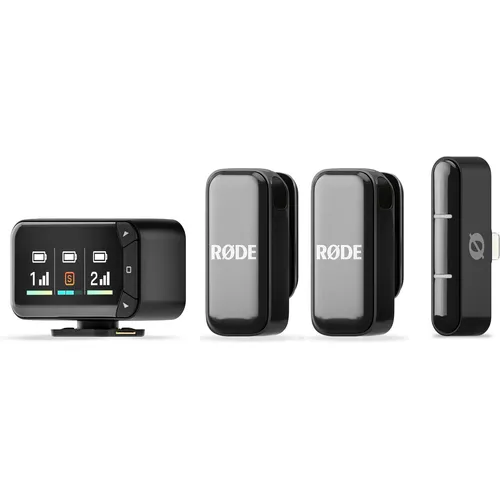 RØDE Wireless Micro Camera Kit (WIMICROCKIT) - Mikrofon für kabellose Audioübertragung, ideal für Film- und Videoaufnahmen mit exzellenter Klangqualität und Benutzerfreundlichkeit.