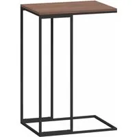 vidaXL C-förmiger Beistelltisch Schwarz 40x30x59 cm - Stylischer und praktischer Beistelltisch im C-Design, ideal für Getränke und Deko. Leicht zu reinigen und perfekt für jeden Raum.