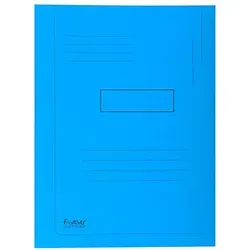 Exacompta 50er Packung Aktenmappen mit Beschriftungsfeld und 2 Klappen aus Recycling Karton 290g Forever,24x32cm