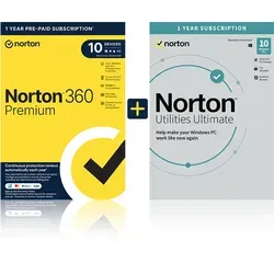 Norton 360 Premium + Utilities Ultimate, 10 Geräte