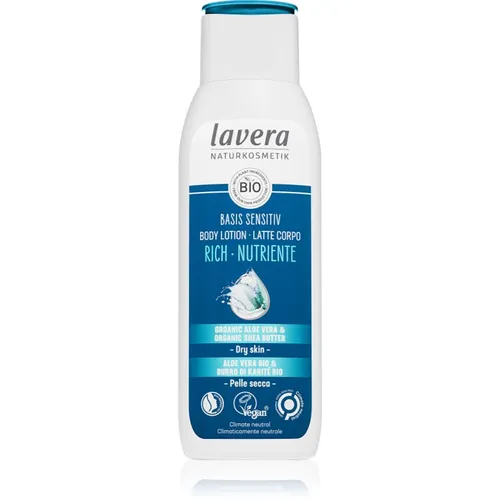 Lavera Basis Sensitiv intensive, nährende Body lotion für trockene Haut 250 ml