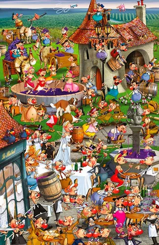 Piatnik Puzzle Weingeschichten, Puzzleteile von Piatnik