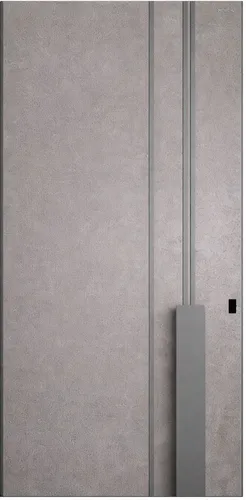 Graue Drehtür Haustür mit erhöhter Schalldämmung - Moderne Aluminium-Haustür in Grau, 110 x 240 cm, mit universeller Anschlagrichtung. Ideal für ein sicheres und ruhiges Zuhause. Inklusive Anleitung.