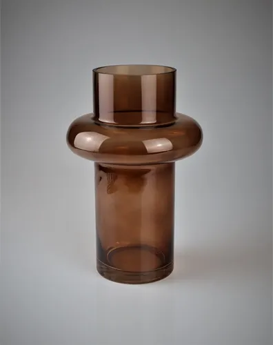 AM Design Dekovase aus Glas, BxH: 20x30 cm in braun von AM Design